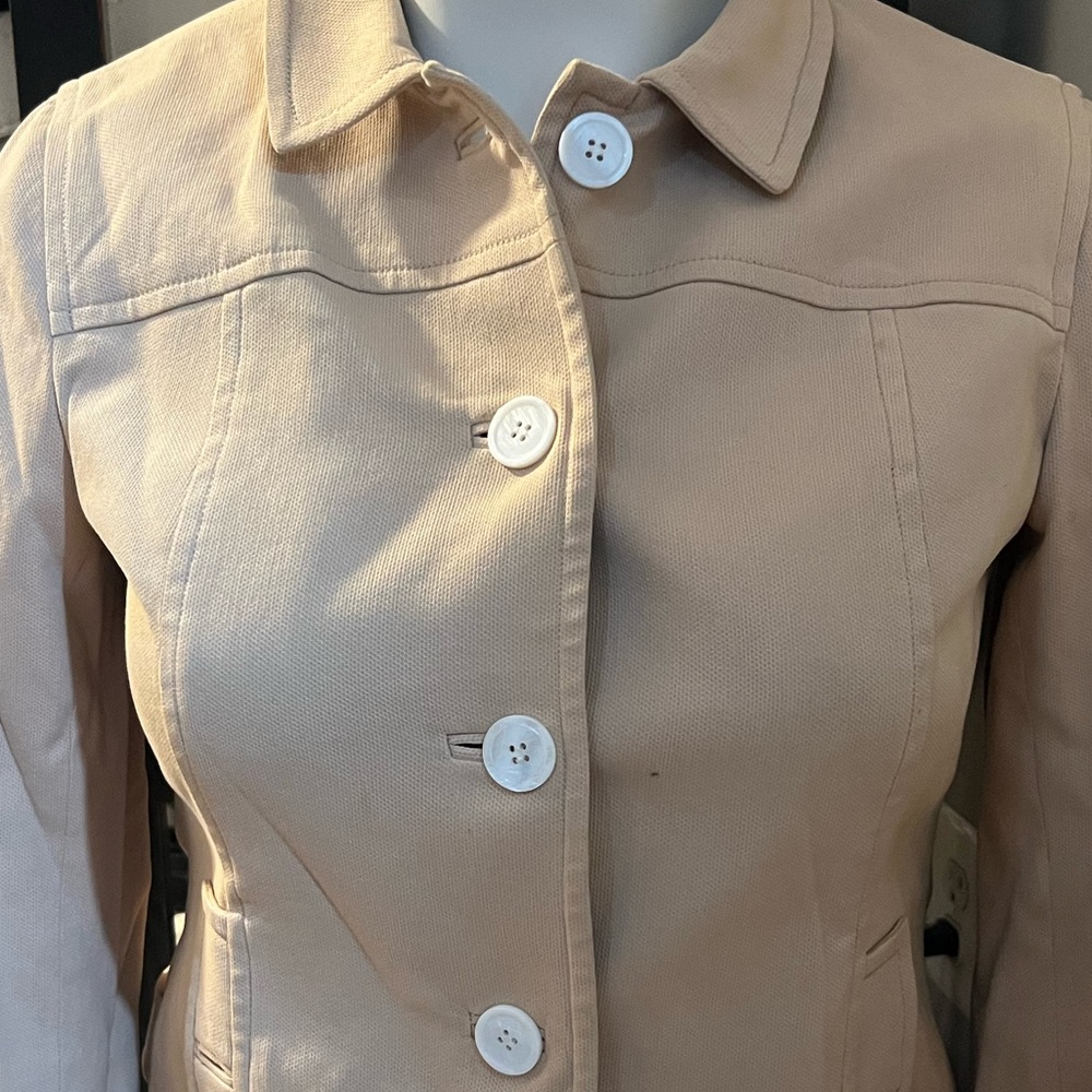 Talbots Women's Cream Trench Coat